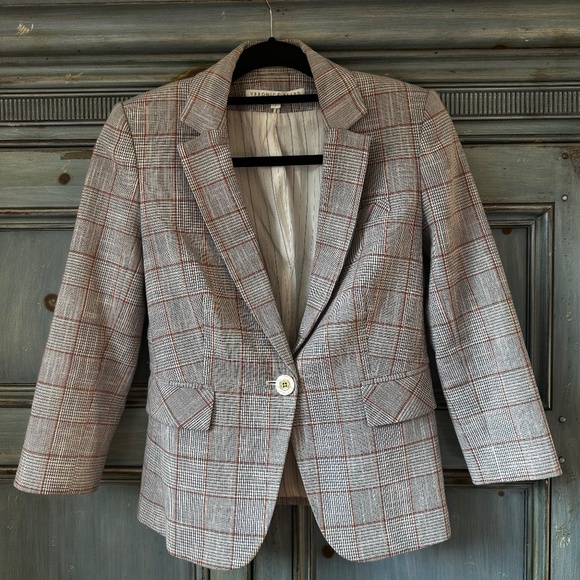 Veronica Beard Schoolboy Plaid Dickey Jacket Size 4 - Picture 4 of 11